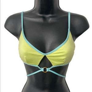 Victoria’s Secret swim bikini top green Sz (S)